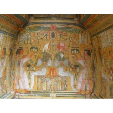 Coffin of Amun Amenemope, Anubis and Ra sitting